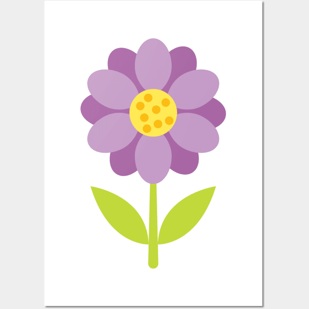 Cute Colorful Daisy Wall Art by SWON Design